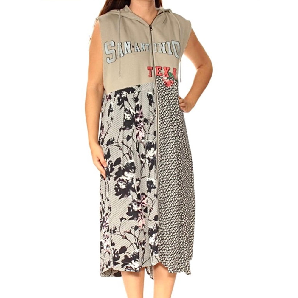 Free People | Dress Me Up Hooded Zip Up Duster Small